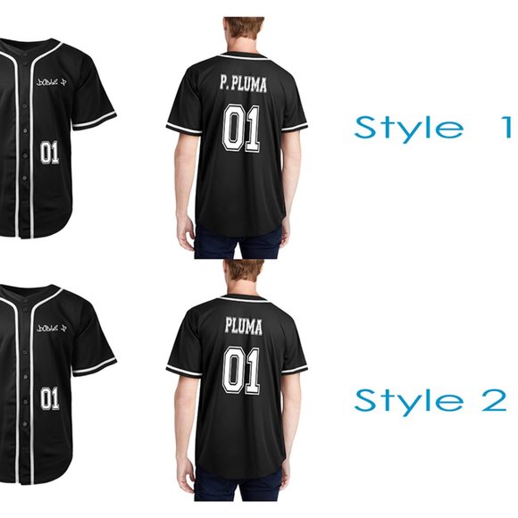 Peso Pluma Baseball Jersey Limited Edition Peso Pluma Ladoble P Jersey - Picture 5 of 5